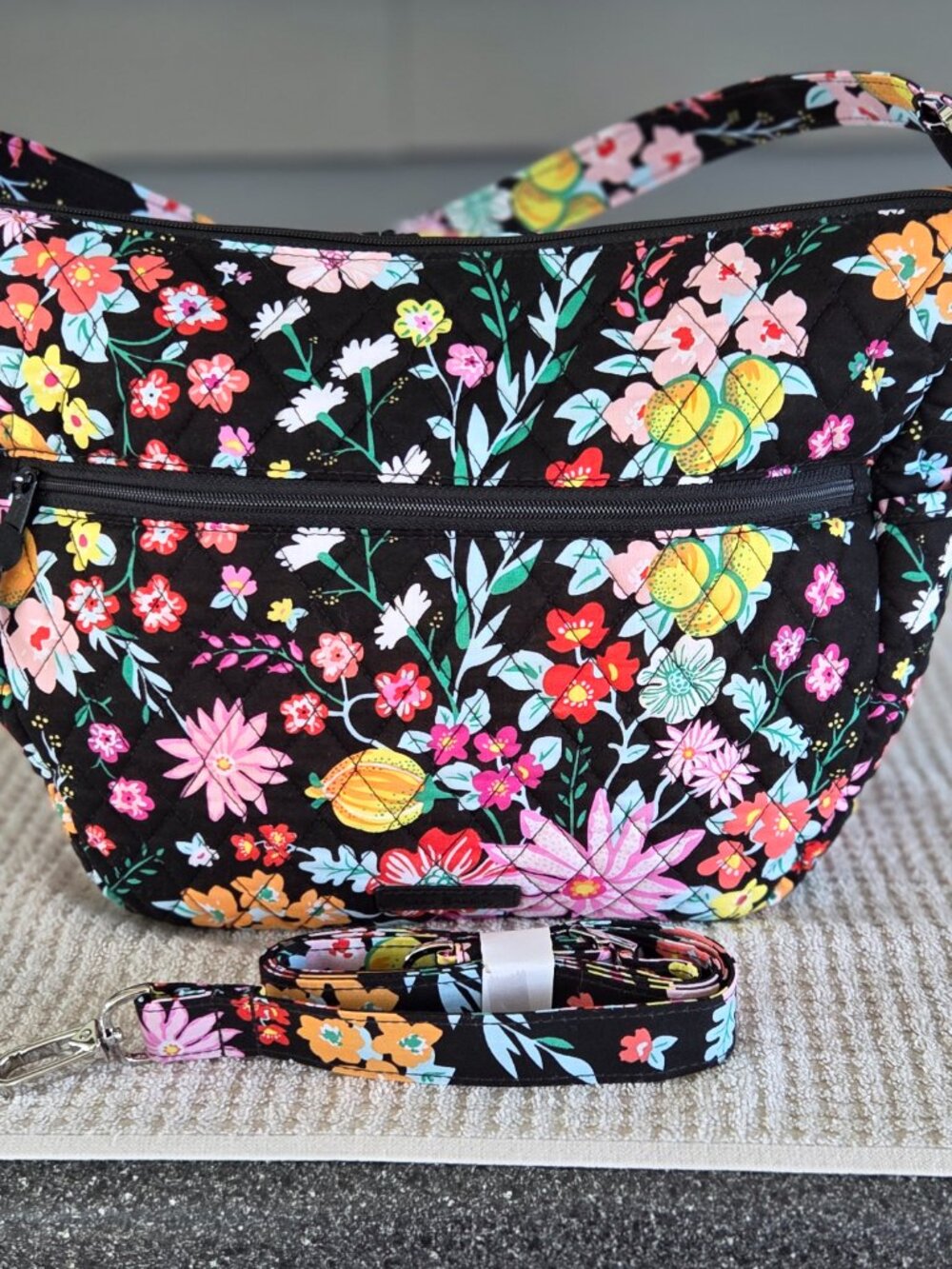 Vera Bradley Retired Tangerine Twist Pattern Go Ahead Convertible Crossbody NWT